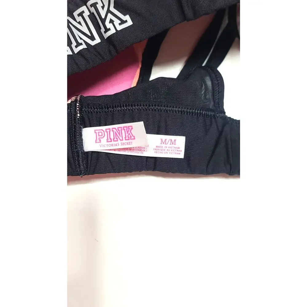 VS pink racer back peach bra ultimate lightly lined women's medium - Picture 6 of 7